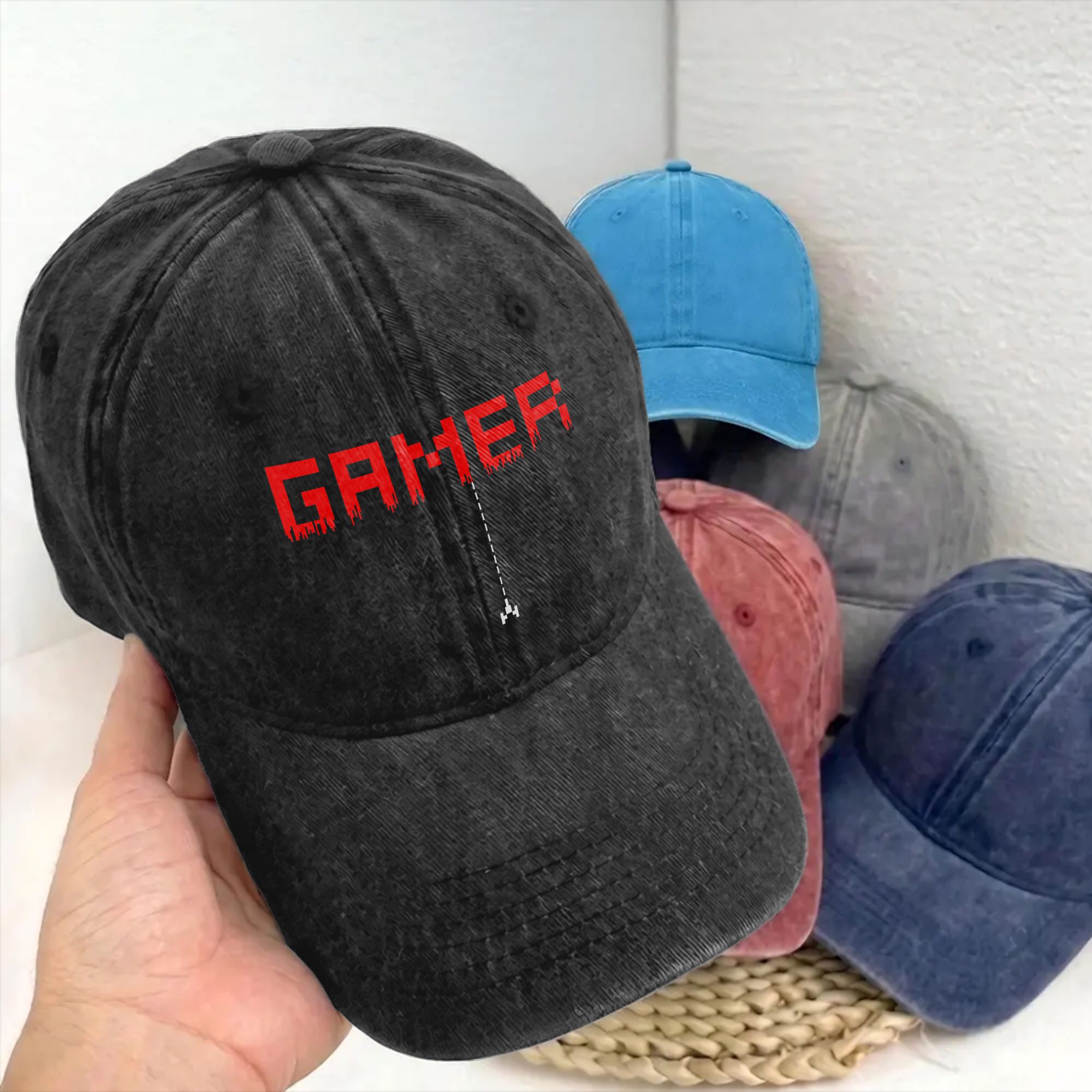 Retro Gaming Gifts For Men - Cappellini da Baseball Retrò Stile Pixel