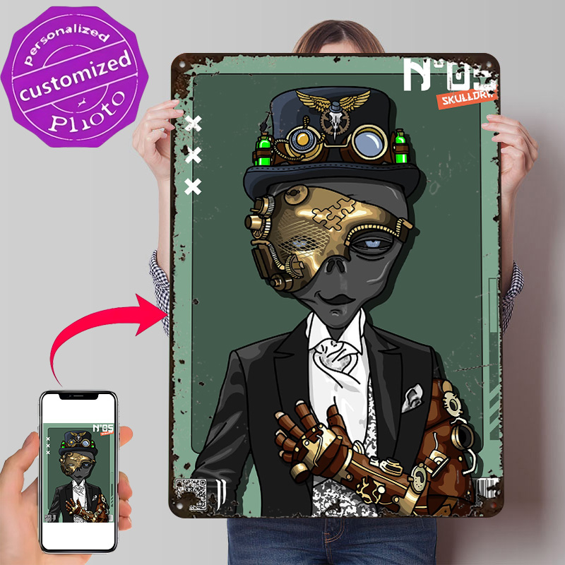 Retro Gaming Gifts For Men - Poster ALIEN Project N05, Targhe in