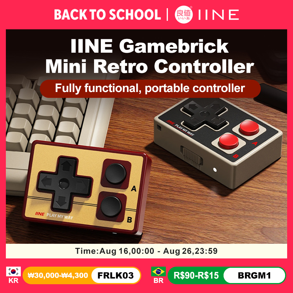 Retro Gaming Tablet - Controller Mini IINE per iOS Android