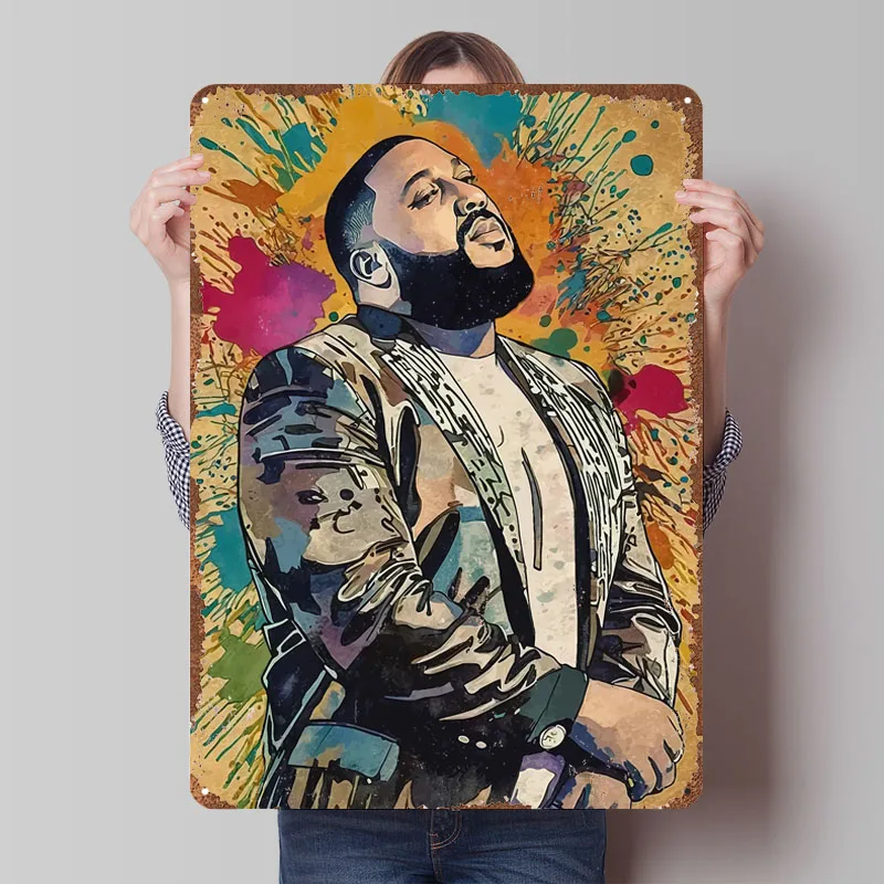 Retro Gaming At Home - Poster DJ Khaled, Insegne in Metallo