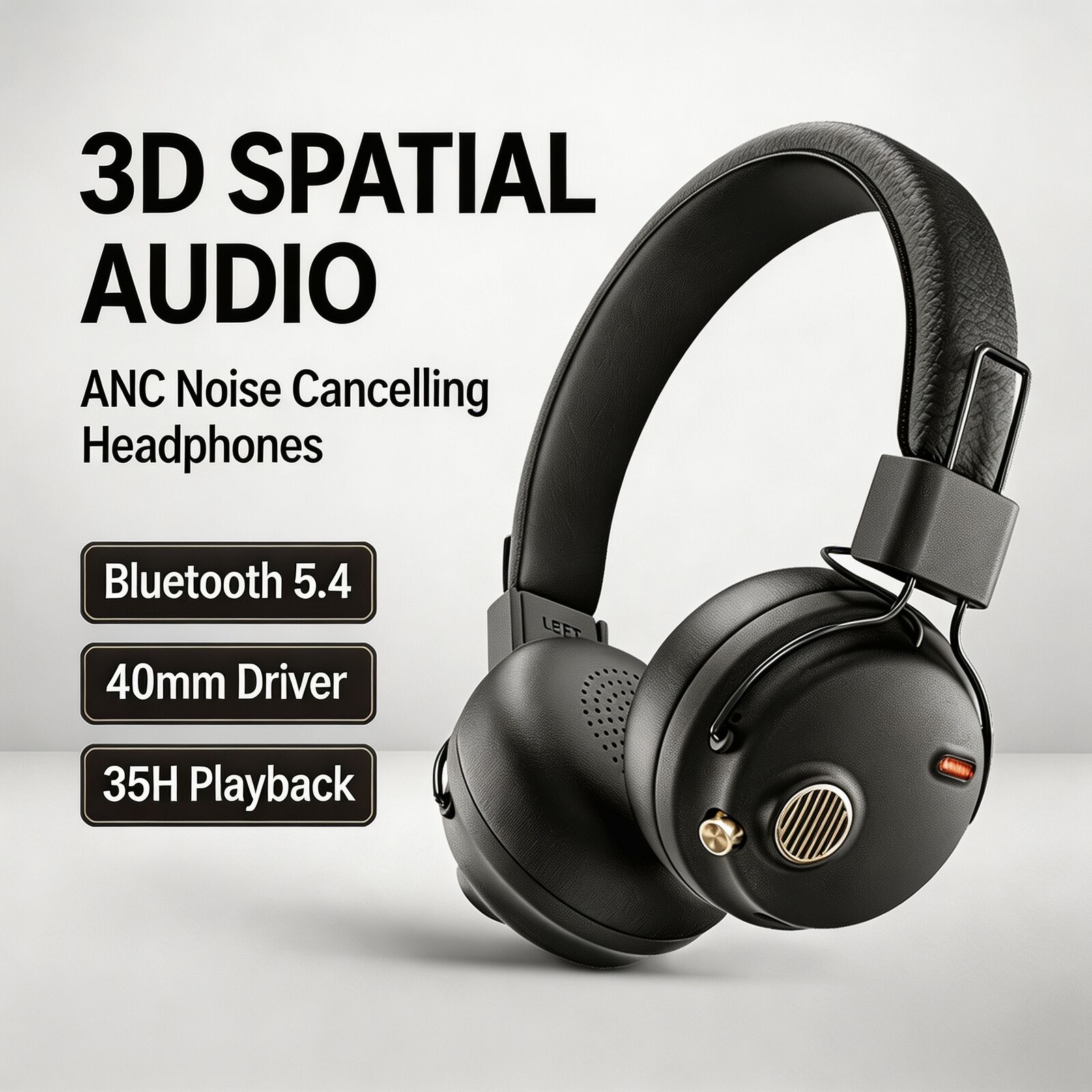 Retro Gaming Kc - Cuffie Wireless Retrò Over-Ear con ANC