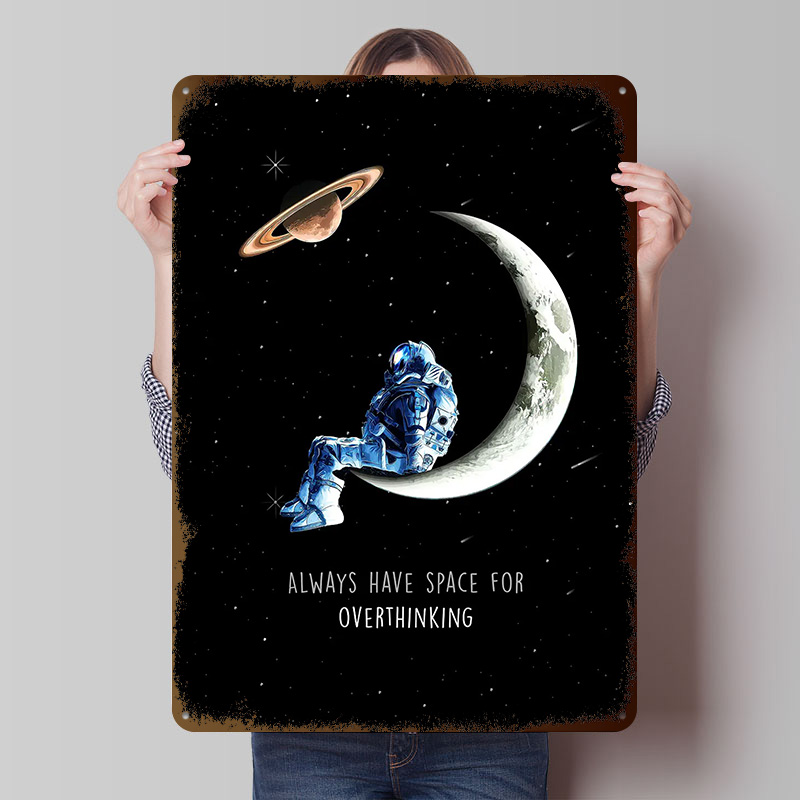 Retro Gaming Space - Spazio per overthinking Poster in banda