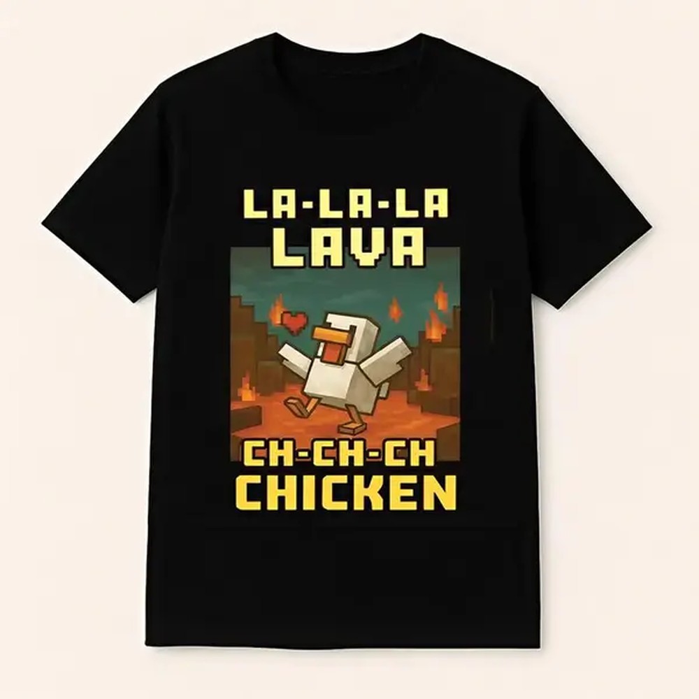 Retro Gaming Gifts For Men - [100% cotone] Maglietta Vintage Lava Chicken