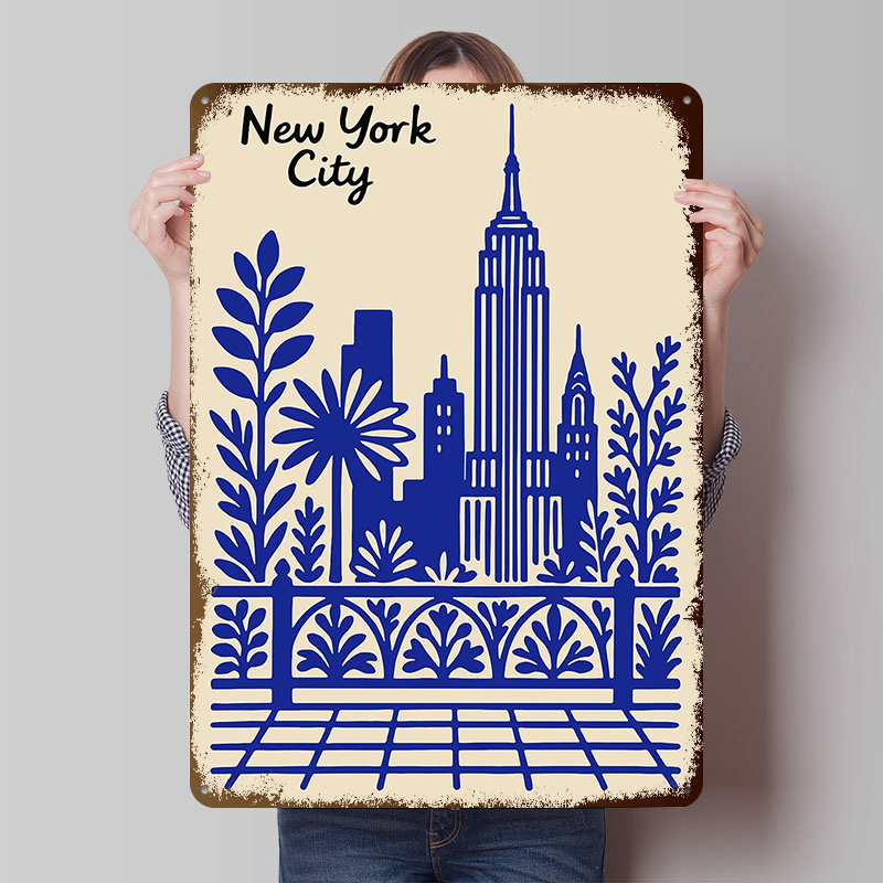 Retro Gaming At Home - Poster blu di New York City,