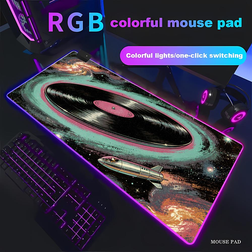 Retro Gaming Space - HYBXAXC Tappetino per Mouse da Gaming