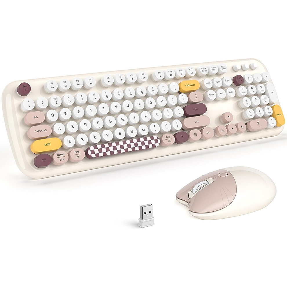 Retro Gaming Kc - MOFII Combinazione tastiera e mouse wireless,