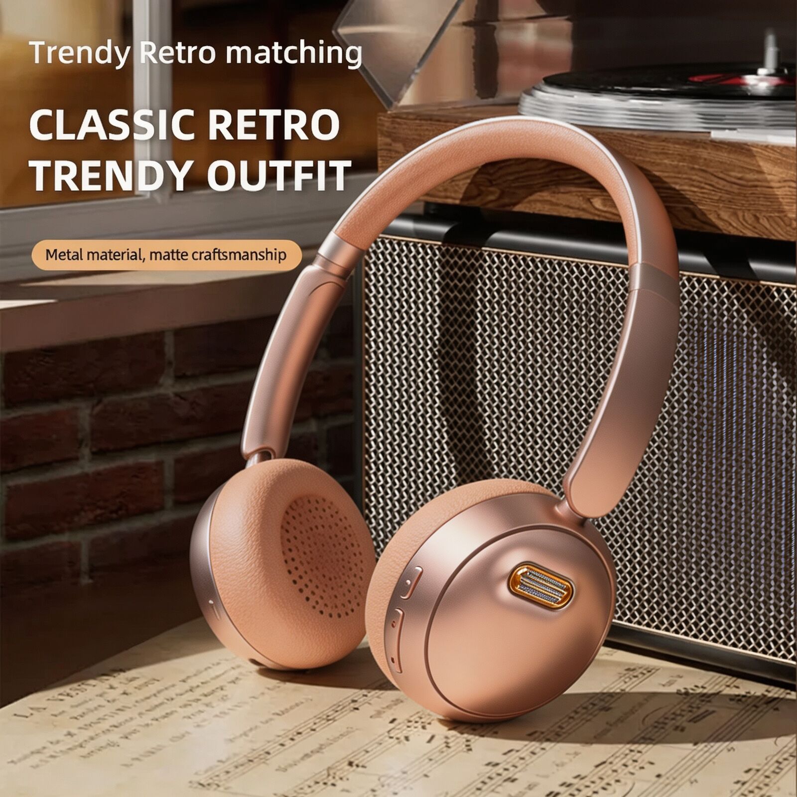 Retro Gaming Kc - Cuffie Bluetooth 5.4 Pieghevoli Over-Ear HiFi