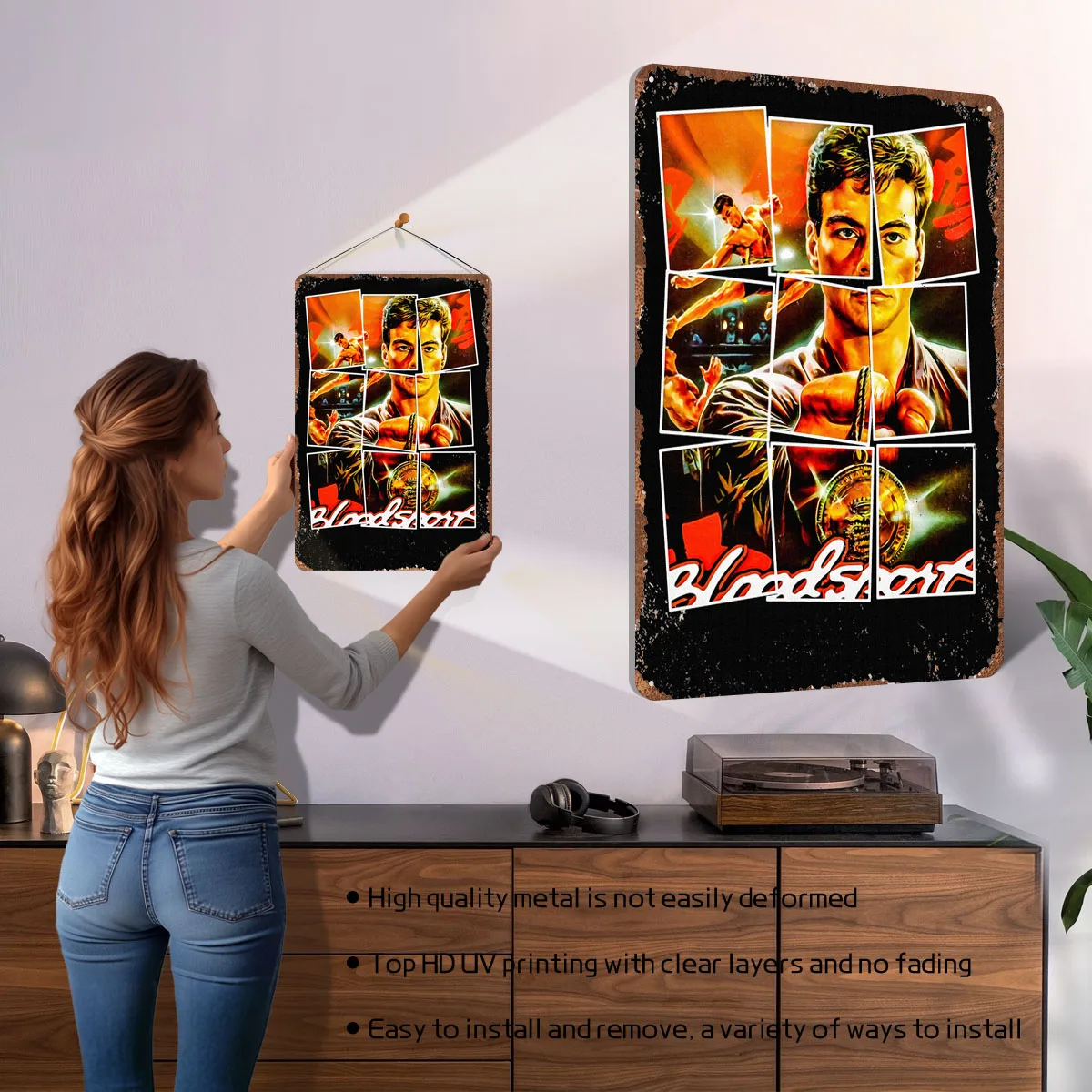 Targa in metallo Bloodsport, p - Retro Gaming At Home recensione e prezzo