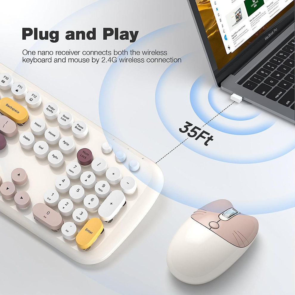 Kit Tastiera Wireless Rotonda  - Retro Gaming Kc recensione e prezzo