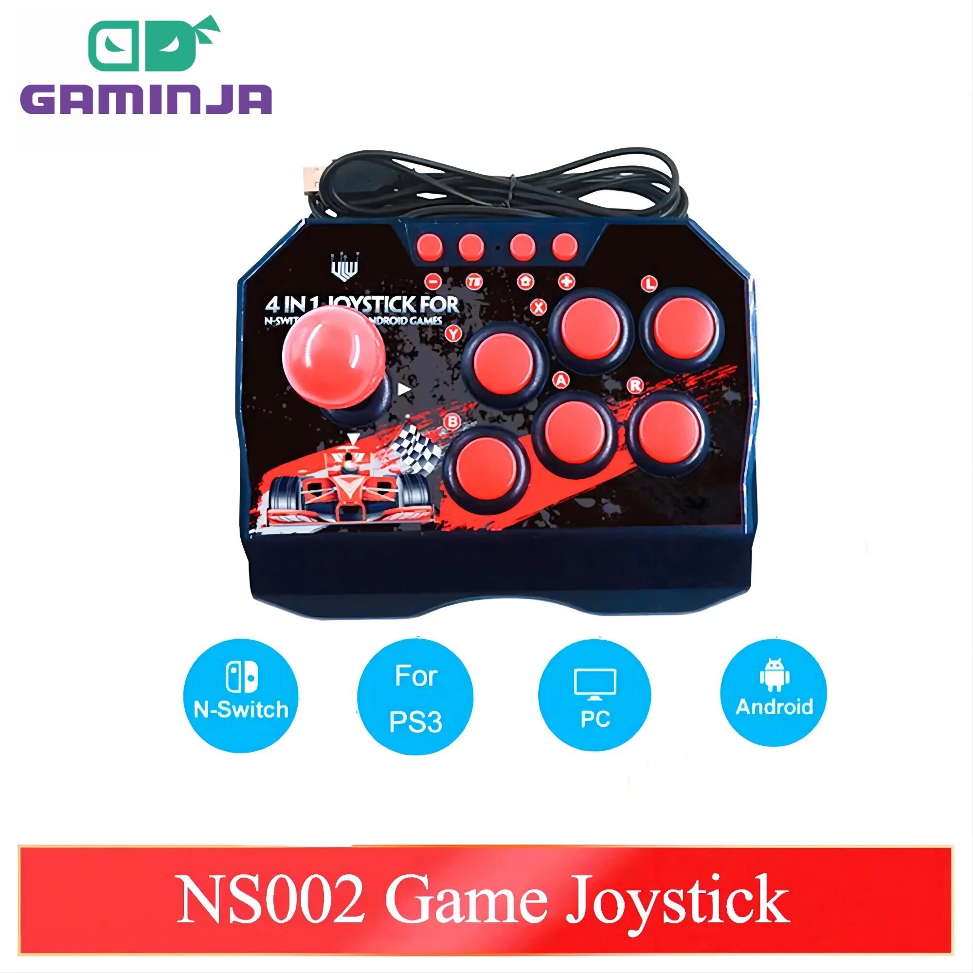 GAMINJA NS002 4 In 1 Retro Arc - Arcade Stick Joystick recensione e prezzo