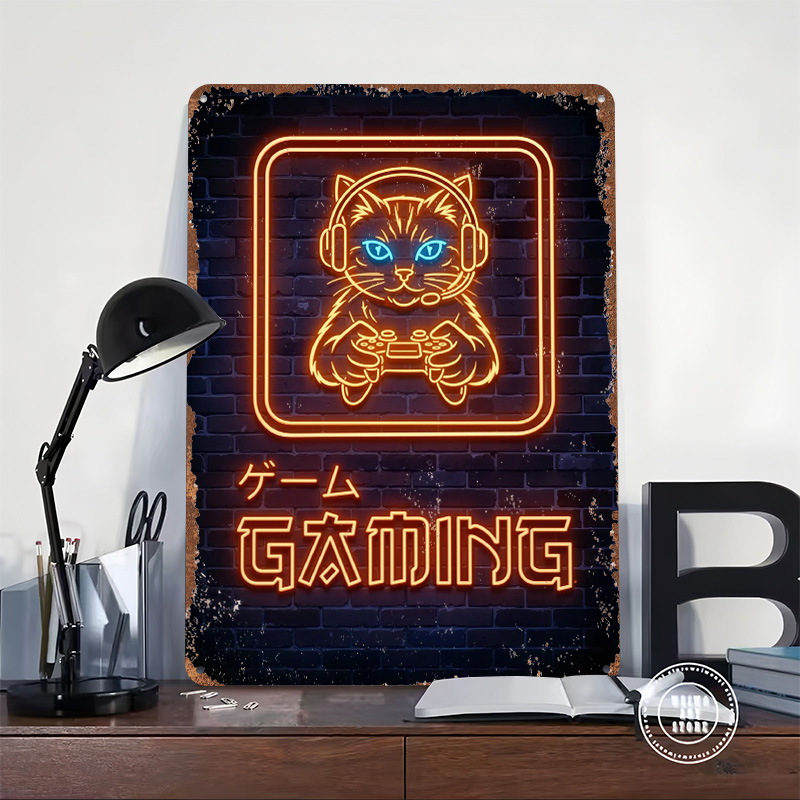 Poster con Stampa di Gatto Gam - Retro Gaming At Home recensione e prezzo