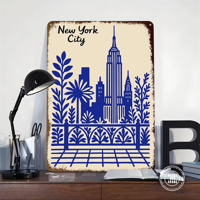 Poster blu di New York City, t - Retro Gaming At Home recensione e prezzo