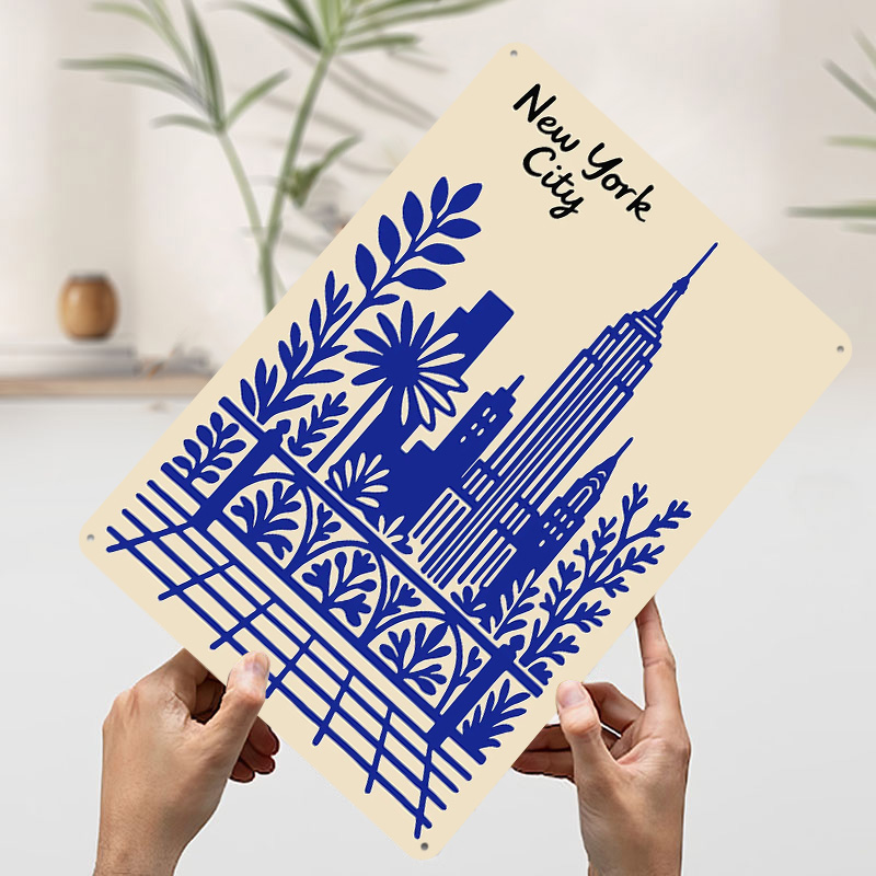 Poster blu di New York City, t - Retro Gaming At Home recensione e prezzo