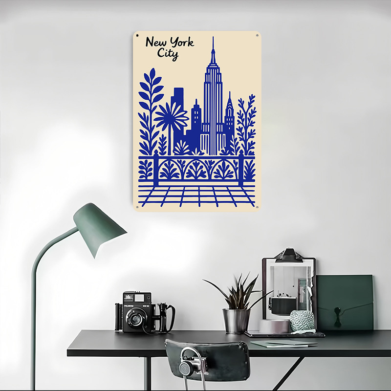 Poster blu di New York City, t - Retro Gaming At Home recensione e prezzo